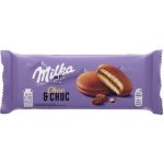 Milka Choc & Choc celomáčené jemné pečivo s kakaovou náplní 150 g – Zboží Dáma