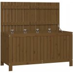 vidaXL truhla Honey Brown 121x55x64 cm Borovicový masiv – Zboží Dáma