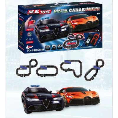 RE.EL Toys s.p.a. RE.EL Toys autodráha pista Alfa Romeo Carabinier - Bugatti Divo 1:43 – Zboží Mobilmania