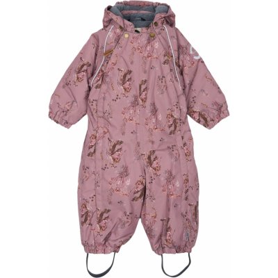 MIKK LINE DĚTSKÁ ZIMNÍ KOMBINÉZA MIKK LINE TWILLING MAUVE FLORAL – Zbozi.Blesk.cz