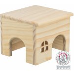 Trixie Dřevěný domek s rovnou střechou pro křečky 15 x 12 x 15 cm – Sleviste.cz
