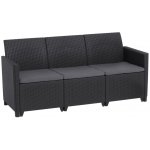 Keter MARIE 3 SEATERS SOFA grafit – Zboží Mobilmania