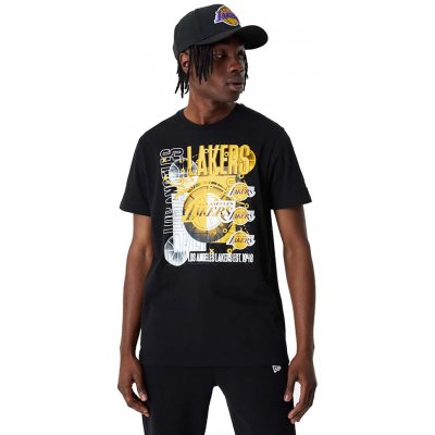 New Era Nba Bball Graphic Tee Los Angeles Lakers – Zboží Mobilmania