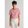 Dámská Trička GANT STRIPED SS T-SHIRT červená