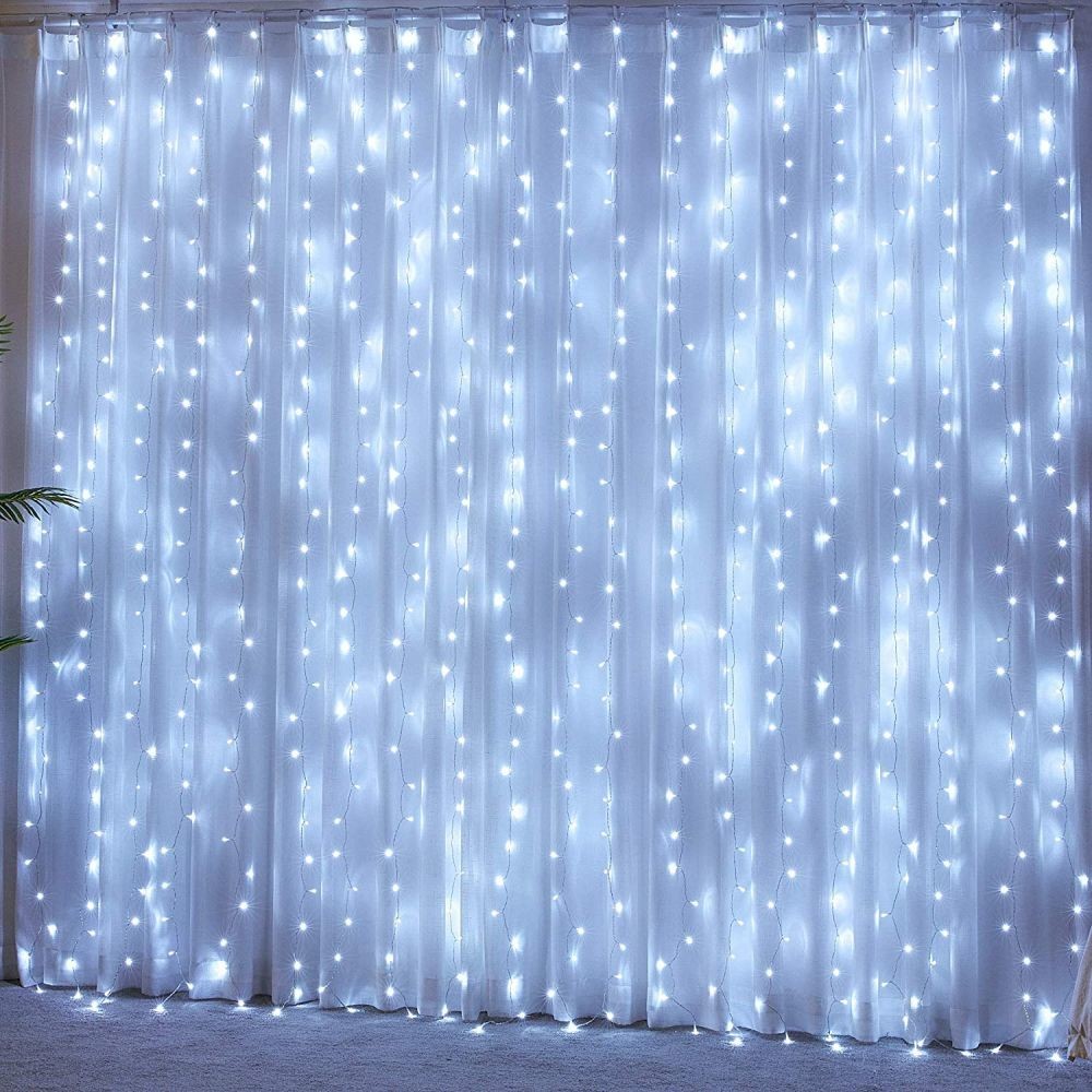 LUMA LED Romantický světelný závěs 3x2,5 m studená bílá 255 LED