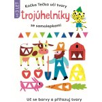 Kočka Tečka učí tvary Trojuhelníky se samolepkami – Zboží Dáma