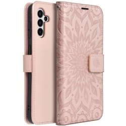 Pouzdro Forcell MEZZO Book SAMSUNG GALAXY A13 5G mandala zlato růžové