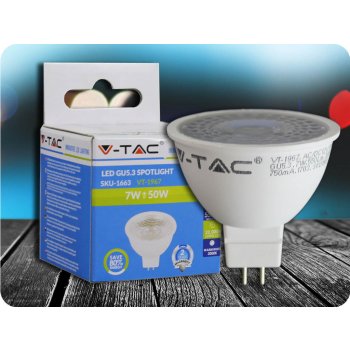 V-tac MR16 GU5.3 LED žárovka 7W 12V Neutrální bílá