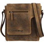 Greenburry kožená taška 1650-25 hnědá – Zboží Mobilmania