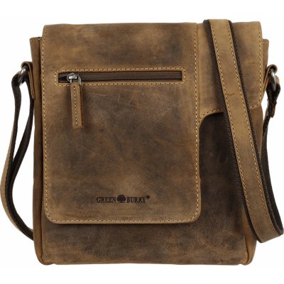 Greenburry kožená taška 1650-25 hnědá – Zboží Mobilmania