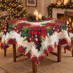 decoDoma decoDoma ORIGINAL COLLECTION Středový ubrus s teflonovou úpravou CHRISTMAS STAR 85x85 cm – Sleviste.cz