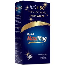 MaxiMag Hořčík 375mg+B6 100+50 tablet DÁRKOVÉ BALENÍ