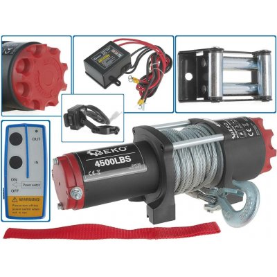 Elektrický naviják 12 V 4500 LB – Geko G81705 | Zboží Auto