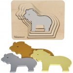 Kindsgut dřevěné puzzle lev – Zbozi.Blesk.cz