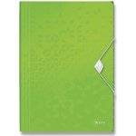 LEITZ WOW A4 Spisové desky s gumou zelená – Zboží Živě