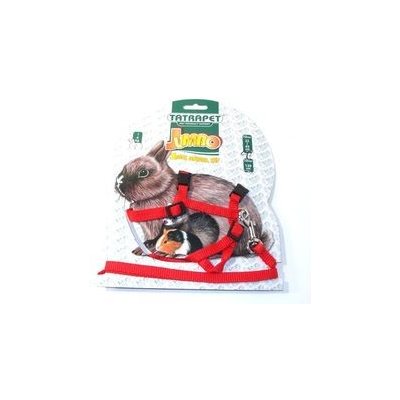 Tatrape postroj a vodítko pro králíka 10 mm x 22 45/120 cm červený – Zboží Mobilmania