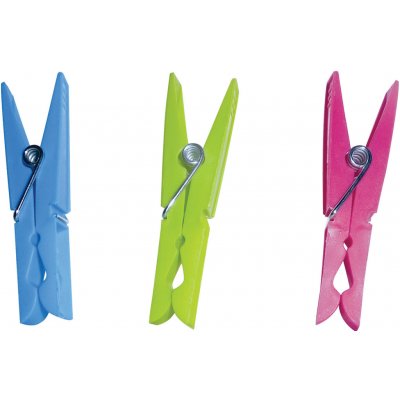 MSV barevné kolíčky na prádlo 24 ks plast 7 cm 100111 – Zboží Dáma