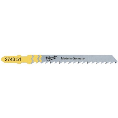 MILWAUKEE Plátky pro hladké řezy bez třísek do přímočaré pily 75 x 4 mm T 101 D 5 ks 4932274351