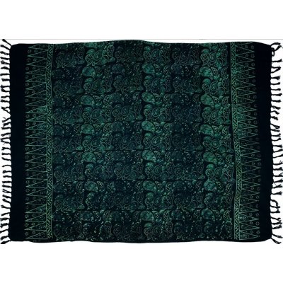 Sarong BO Batik Paisley temně modrá – Zboží Dáma