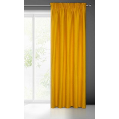 HOTOVÝ ZÁVĚS ADA NA PÁSCE 140X270 CM ŽLUTÁ HORČICOVÁ – Hledejceny.cz