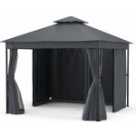 Blumfeldt Altán Mondo Dual 3x3 s dvojitou střechou a sítí proti hmyzu Krémová – Zboží Mobilmania