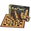 Šachy Šachy dřevěné společenská hra v krabici 33x23x3cm