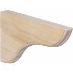 Walteco Dřevěná konzole 190x110mm, nosnost 15kg, borovice přírodní , 6151 – Sleviste.cz