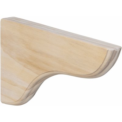 Walteco Dřevěná konzole 190x110mm, nosnost 15kg, borovice přírodní , 6151 – Sleviste.cz