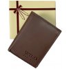 Peněženka Pánská kožená peněženka Wild Fashion4u brown