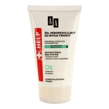 AA Cosmetics Help Acne Skin antibakteriální čistící gel pro redukci kožního mazu Antibacterial Med System 150 ml