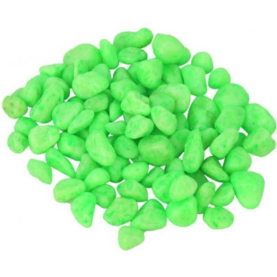 Happet štěrk neonově zelený 3 mm, 0,5 kg – Zboží Mobilmania