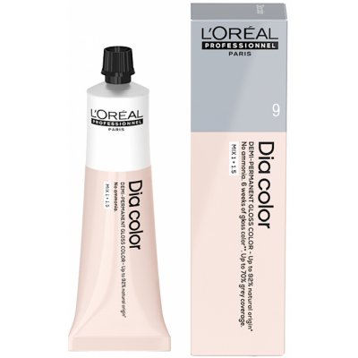 Přeliv na vlasy Loréal Professionnel Dia color 9 velmi světlá blond L’Oréal Professionnel 60 ml