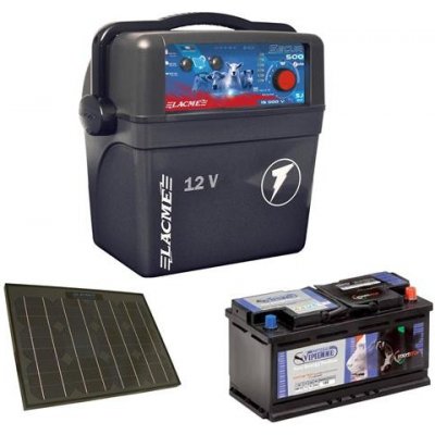 Lacme Sada elektrického ohradníku Secur 500 a solární panel 33 W a akumulátor 70 Ah – Hledejceny.cz