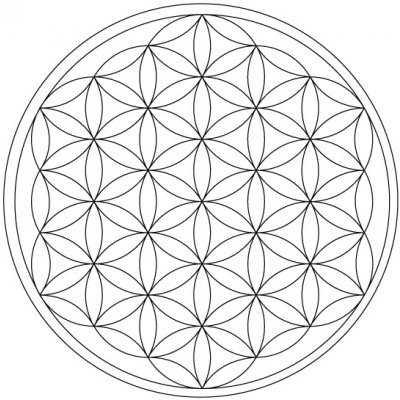 Pískohraní s.r.o. Šablona Mandala Květ života Velikost: 420 x 420 mm – Hledejceny.cz