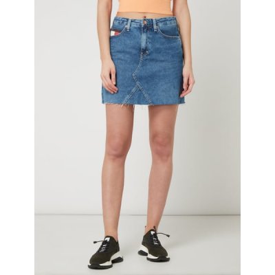 Tommy Hilfiger Tommy Jeans denim sukně Short Denim Skirt Svmdr – Zboží Mobilmania