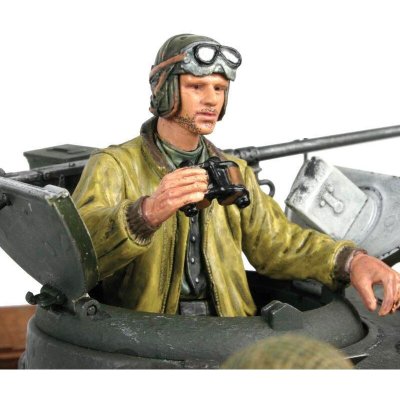 TORRO 1/16 figurka stojícího velitele tanku US z 2 sv. války ručně malovaný – Zboží Mobilmania