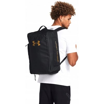 Under Armour Contain Duo SM Duffle Black/Metallic Gold 40 L – Zboží Dáma