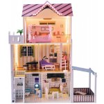 Derrson XXL dřevěný domeček pro panenky Palm Beach – Sleviste.cz