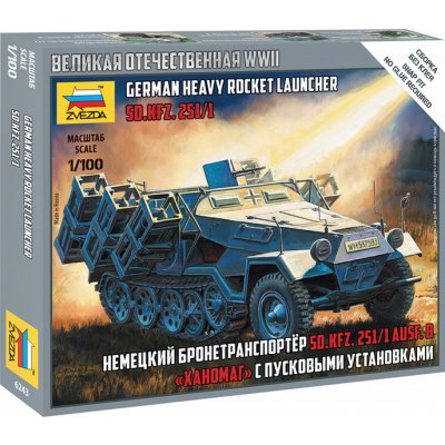 Zvezda Plastikový model vojenské techniky 6243 Snap Kit Sd.Kfz.Ausf.B 1:100 251:1 – Zboží Mobilmania