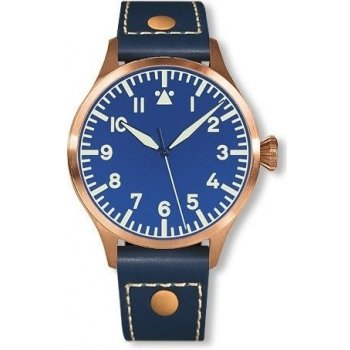 Archimede Pilot 42H Bronze BL modrý řemen