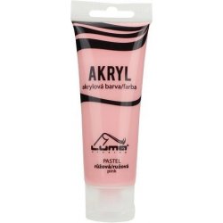 Barvy akrylové 75ml PASTEL růžová LUMA