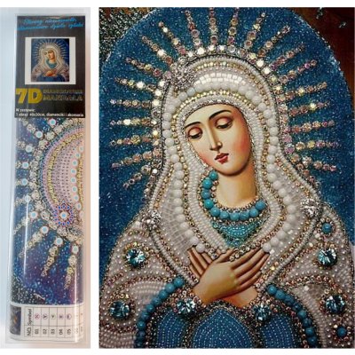 NORIMPEX Diamantové malování 7D Matka Boží 30 x 40 cm – Hledejceny.cz