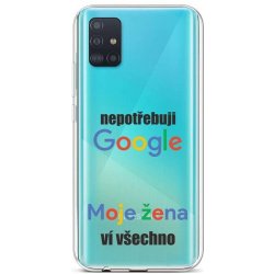 Pouzdro TopQ Samsung A51 silikon Google