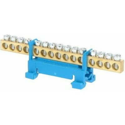 Eleman Nulovací a rozbočovací můstek (15 svorek) modrý – Zboží Mobilmania