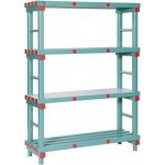 Regál Hermes 167 x 120 x 40 cm 4 police – Zboží Dáma