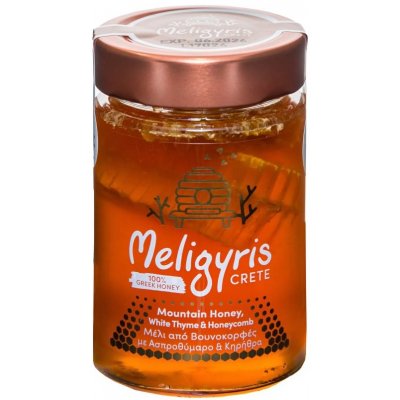 MELIGYRIS Řecký horský med Bílý tymián s pláství květový 270 g – Zboží Dáma