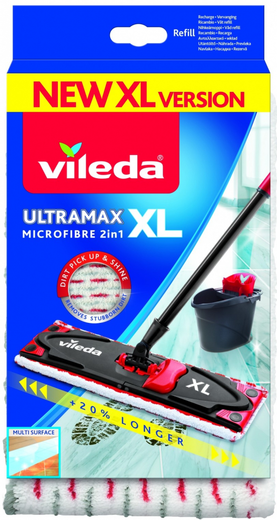 Vileda 160933 Ultramax XL mop náhrada Microfibre 2v1 od 195 Kč - Heureka.cz