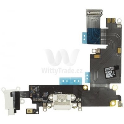 AppleKing napájecí a datový konektor s jack konektorem a flex kabelem pro Apple iPhone 6 Plus - bílá – Hledejceny.cz