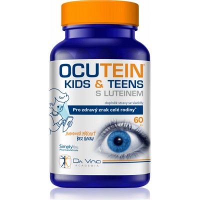 Da Vinci Academia Ocutein Kids & Teens s luteinem Strawberry 60 ks – Hledejceny.cz