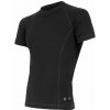 Pánské sportovní tričko Sensor Merino DF pánské triko krátký rukáv černá